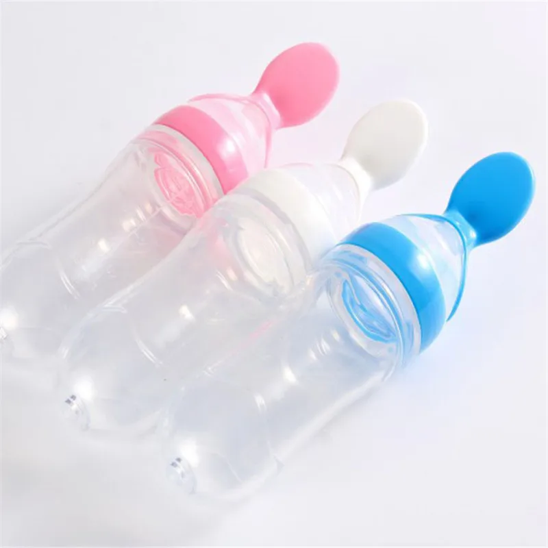 Newborn Baby Spoon For Feeding Silicone Dropper Tableware  Bottle Spoon Food Supplement Rice Cereal Infant Products