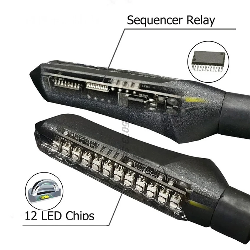 decoder LED Motorcycle Turn signals light For Led Motorbike Led Turn Signal Royal Enfield Classic 350 Virago 535 Xv535 Vn1500