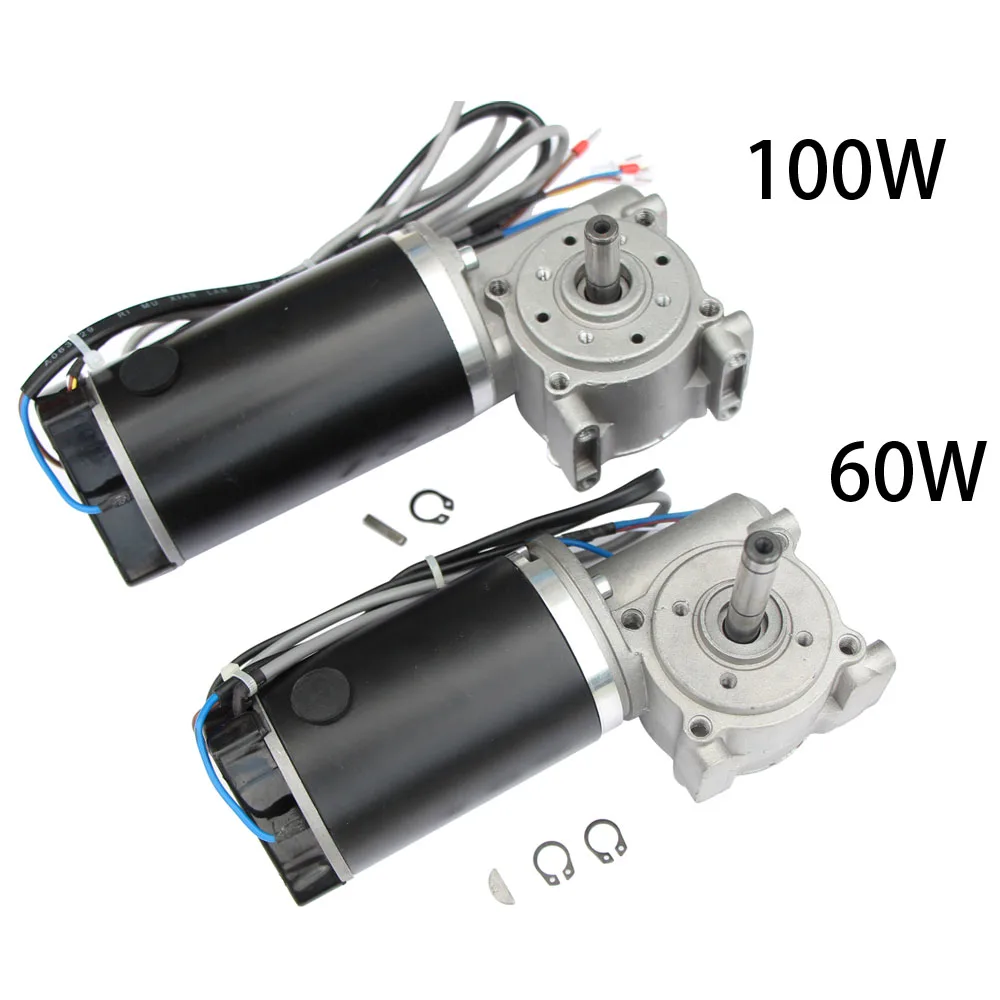 

DC24 60W Single Signal 100W Dual Signal Worm Gear Reducer Hall Encoder Motor Suitable for Hotel Automatic Doors