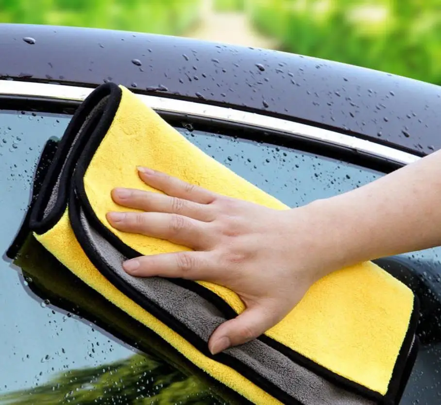 

Car Wash Microfiber Towel Car Cleaning Drying Cloth Hemming Extra Soft Car Care Detailing WashTowel Never Scrat High Density New