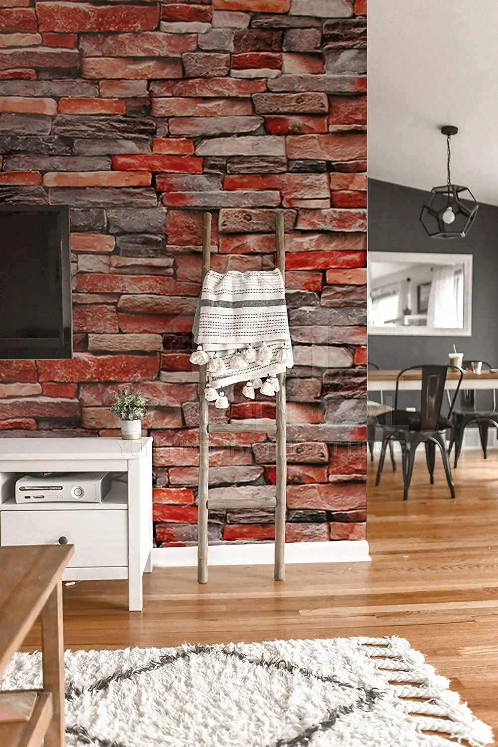 Stone Brick Peel and Stick Wallpape Faux Brick Self Adhesive Wallpaper Faux Textured Brick Stone Removable Wall Paper For Home