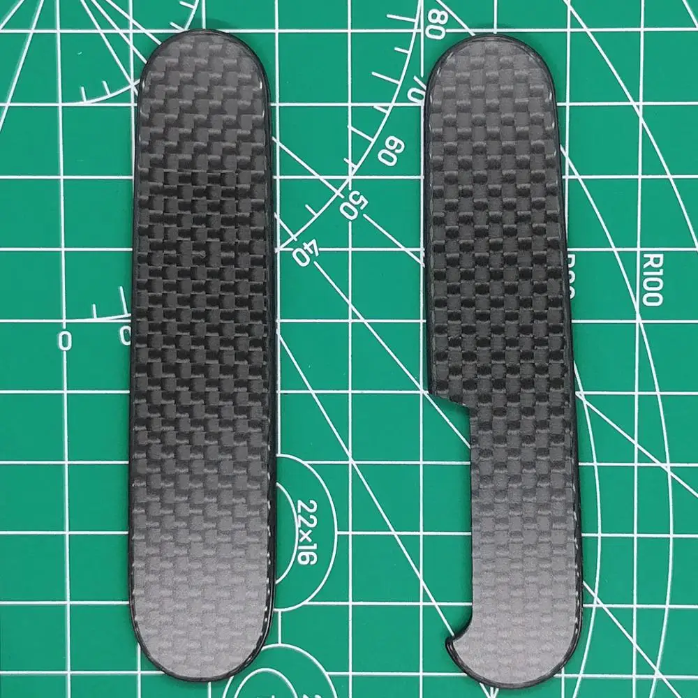 

Custom Hand Made 3K Full Carbon Fiber Saber Knife Handle Scales for 91mm Victorinox Swiss Army Knife Replacement Scales