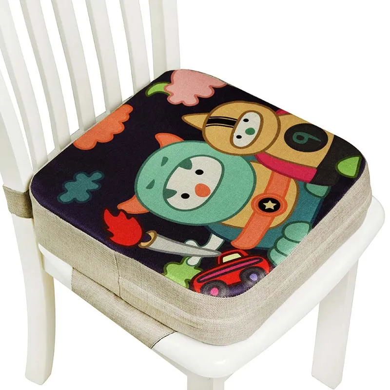 Rehausseur de siège pour enfants, coussin de salle à manger pour bébés, chaise haute réglable et amovible