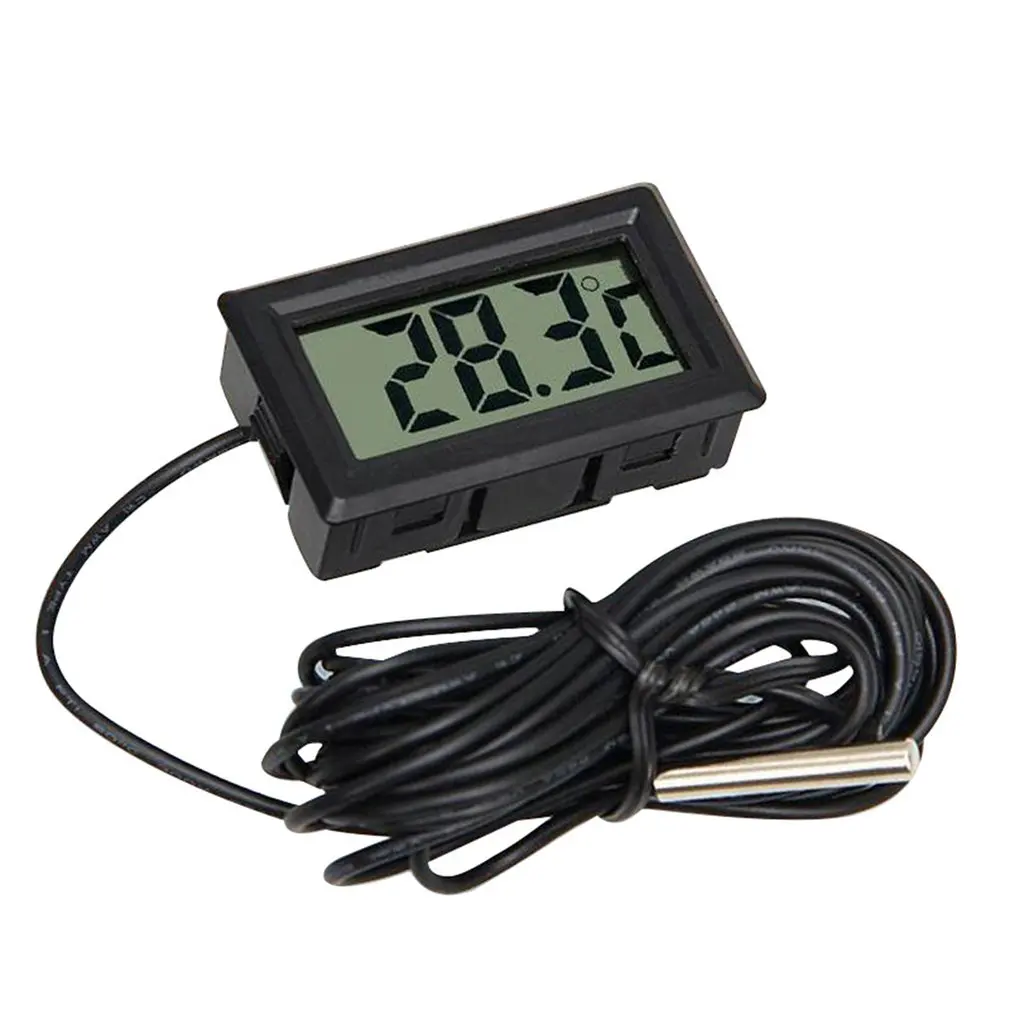 Electronic Digital Display Digital Thermometer Aquarium Refrigerator Water Temperature Meter Thermometer Waterproof Probe