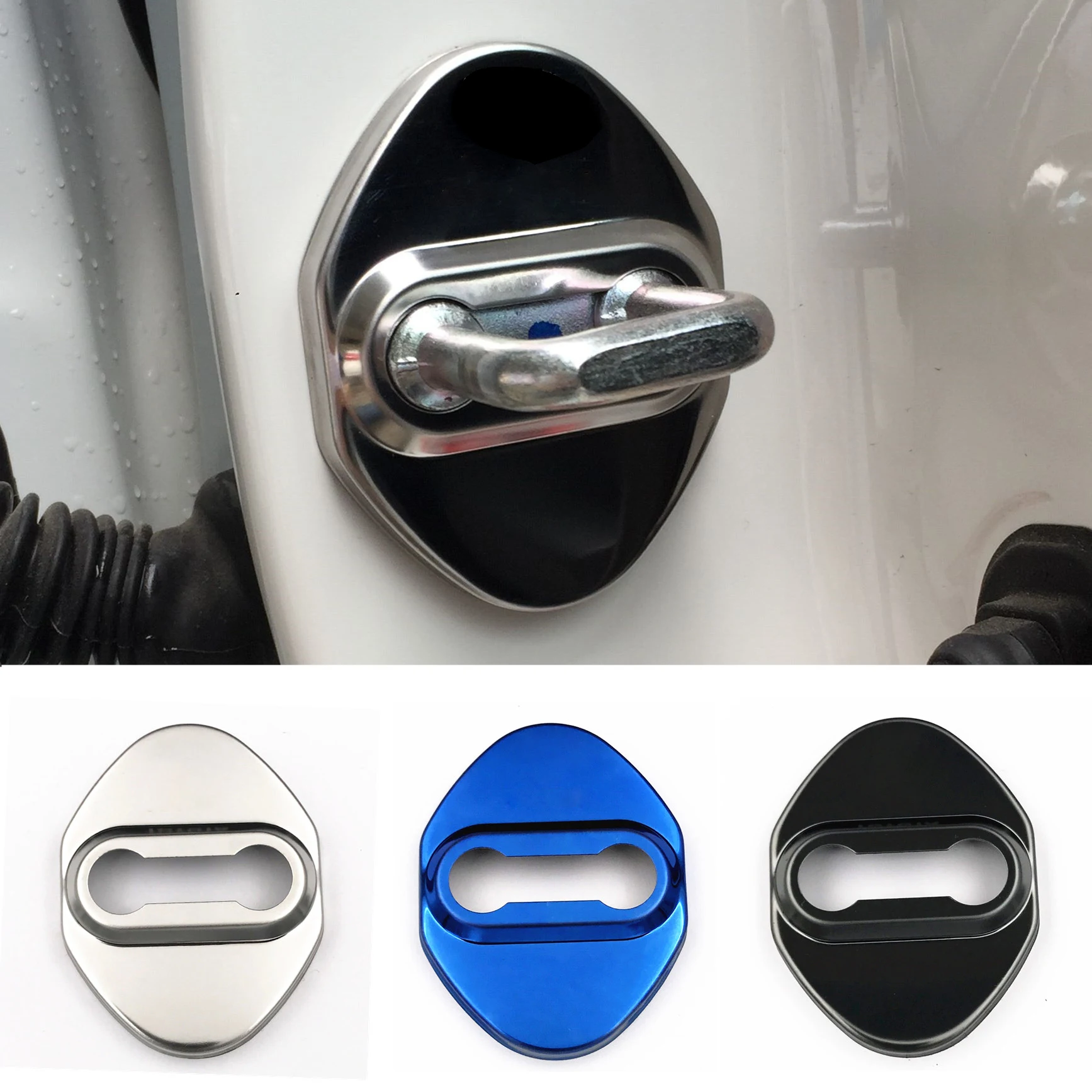 Stainless Door Lock Protection Cover Case Trim Stickers For Toyota Corolla 2019 2020 2021 2022 2023 2024 E210 Car Accessories