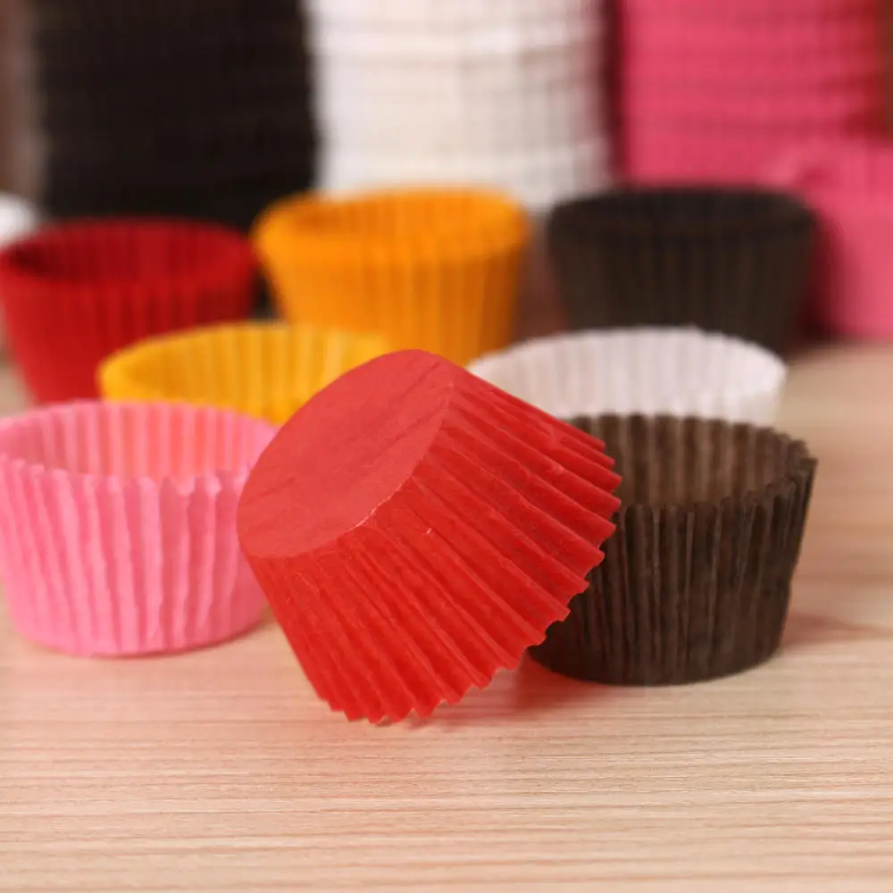 1000pcs 25x21mm Mini Cupcake Liner Cupcake Paper Baking Cup Muffin Cases Cake Mold Small Cake box Cup Tray Decorating Tools