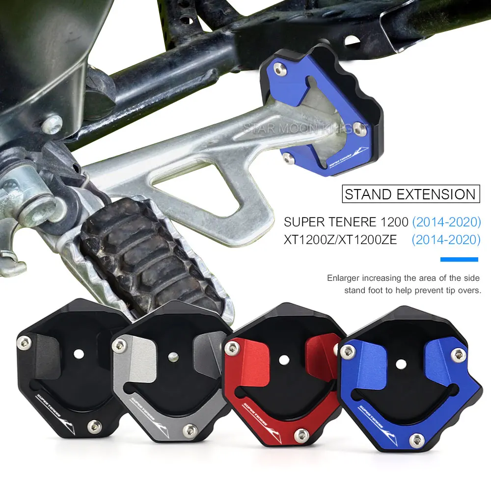 Motorcycle Kickstand Extension Pad For Yamaha XT1200Z XTZ1200 Super Tenere XT 1200 Z ZE XT1200ZE 2020 Side Stand Enlarger Plate