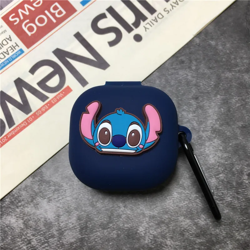 Disney-funda de silicona para auriculares inalámbricos, carcasa con gancho para Samsung Galaxy Buds Live/Pro
