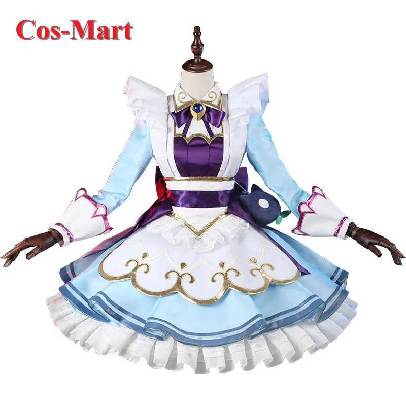 

Cos-Mart, горячая игра LOL Гвен, карнавальный костюм, кофейная милая, элегантное платье горничной, женская одежда для ролевых игр, S-XL