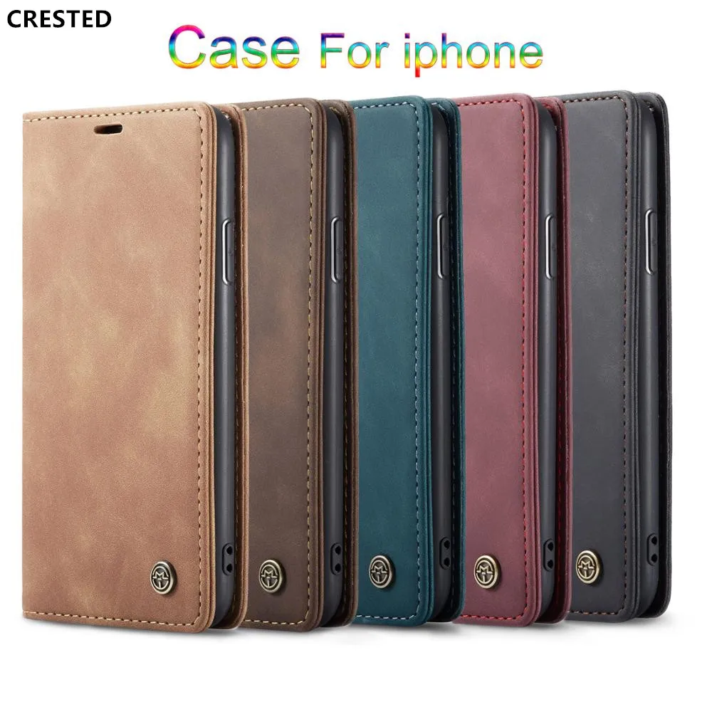 Retro Leather Wallet phone Case For iPhone 11pro/11/11 Pro max Case Accessories