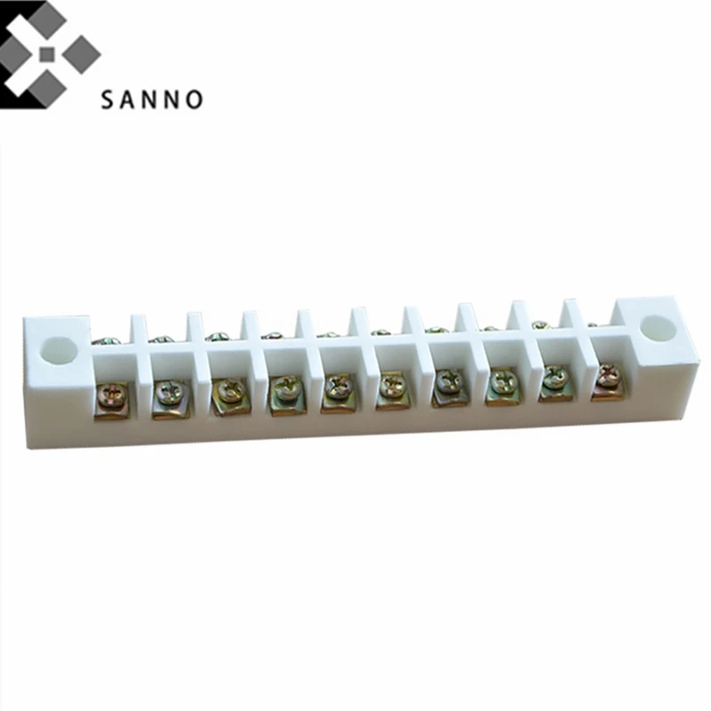 Ceramic Terminal Block Porcelain Connector High Resistance Industrial Steatite Ceramic Wire Screw Terminal For Cable Wiring