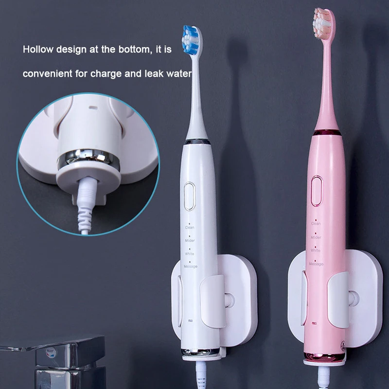 1PC Gravity Sensor Electric Toothbrush Holder Traceless Stand Rack Organizer Wall-Mounted Toothbrush Holder Bathroom Accessories