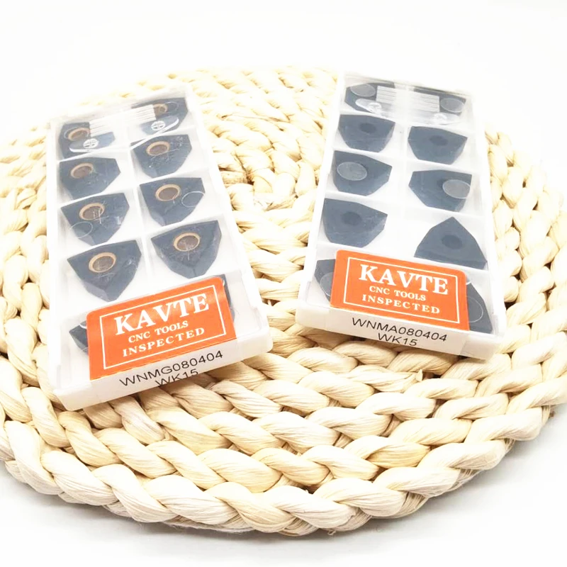 

KAVTE CNC Lathe Tool Turning Insert WNMG080404 WNMG080408 100% Original Carbide Blade Cutting Tool for Cast Iron