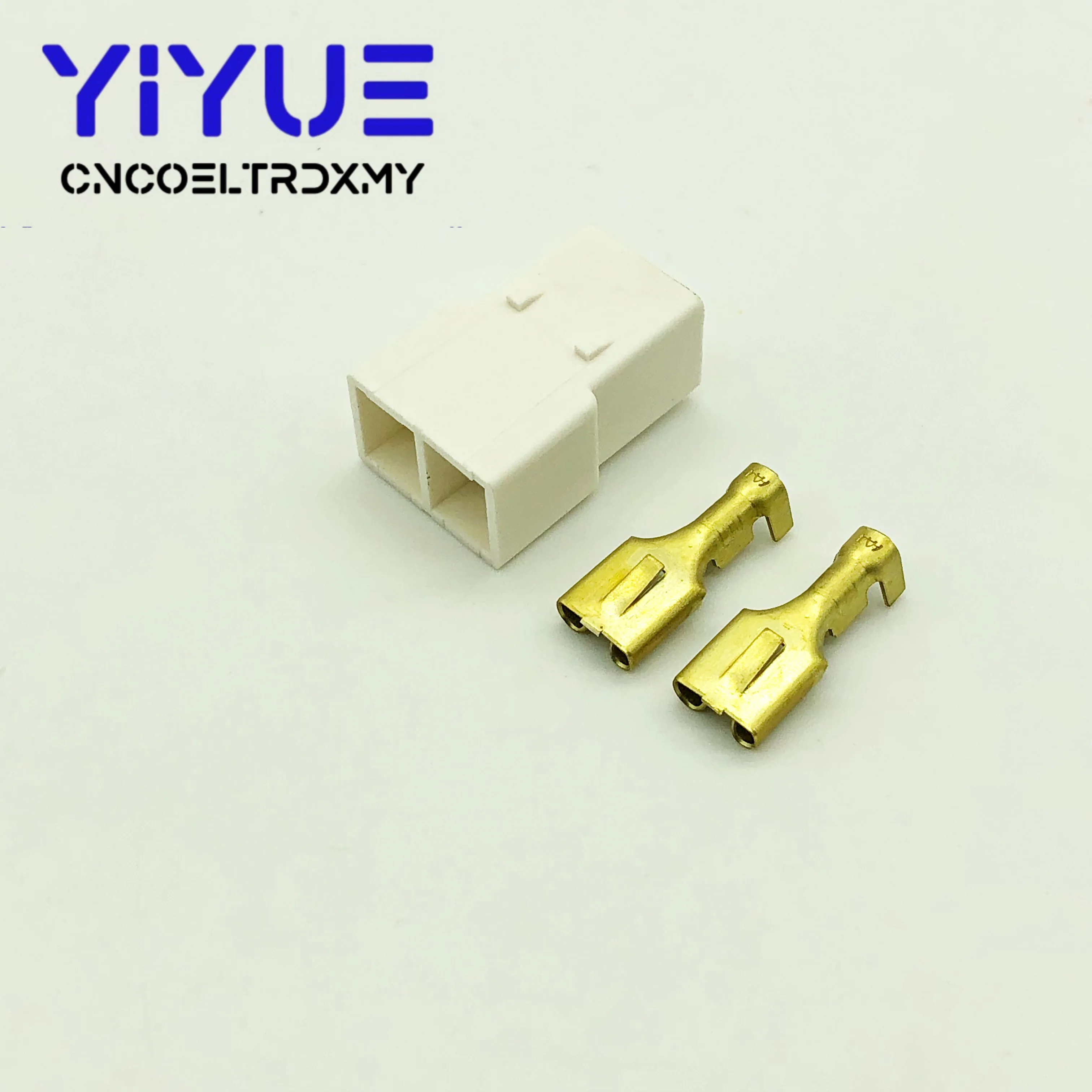 5Set 6.3mm connector 2P 2 pin Electrical 6.3 Connector Male socket plug for Motorcycle Car