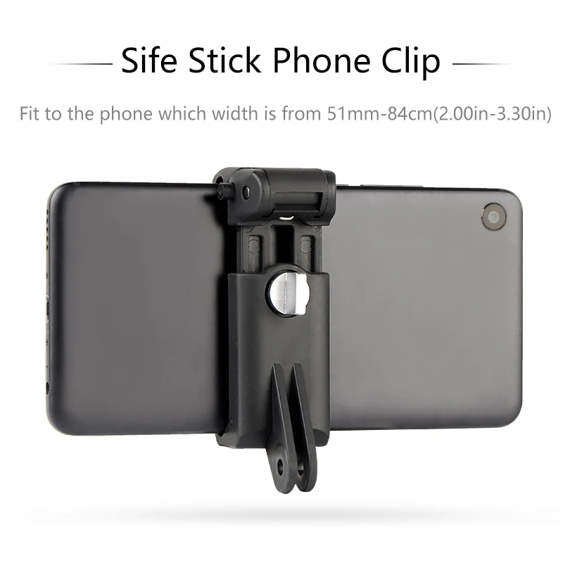 NEW Mobile Phone Clip Mount Bracket Selfie stick monopod Holder for GoPro iPhone Xiaom Samsung Huawei Tripod Adapter Accessories