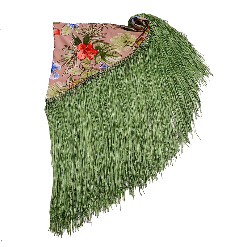 Flamenco Spain Dance Shawl Wrap Fringed Scarf Shoulder Cloth Handmade Manton Cillos CB18