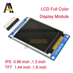 IPS TFT Display 0.96/1.3/1.44/1.8 inch IPS 7P SPI HD 65K Full Color LCD Module ST7735 Drive IC 80*160 (Not OLED) For Arduino