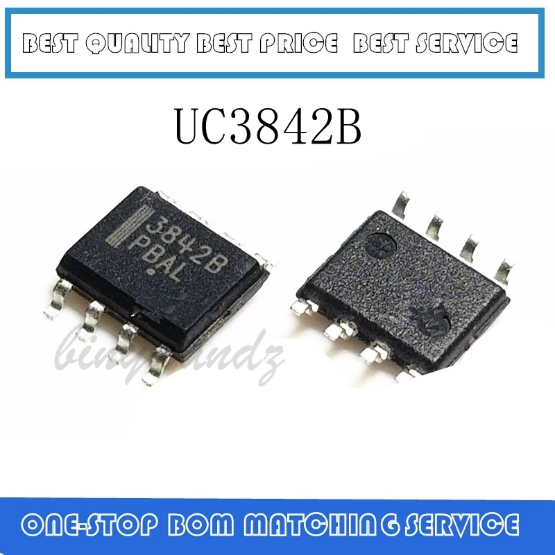 50PCS ~ 100PCS UC3842 UC3842B SOP-8