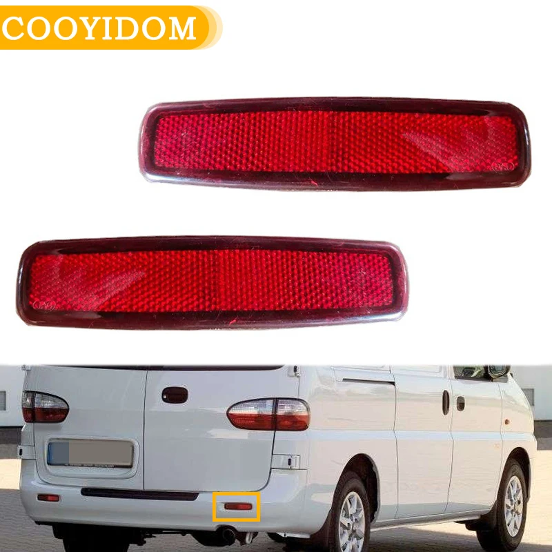 Car Rear Bumper Taillight Reflector Light Rear Bumper Lamp Red Reflector light For Hyundai Starex H-1 2001-2006 rear brake lamp