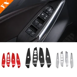 Carbon Silver Red For Mazda 6 Atenza 2013 - 2017 Accessories Car Door Armrest Window Trim Glass Lift Switch Frame Sticker Cover