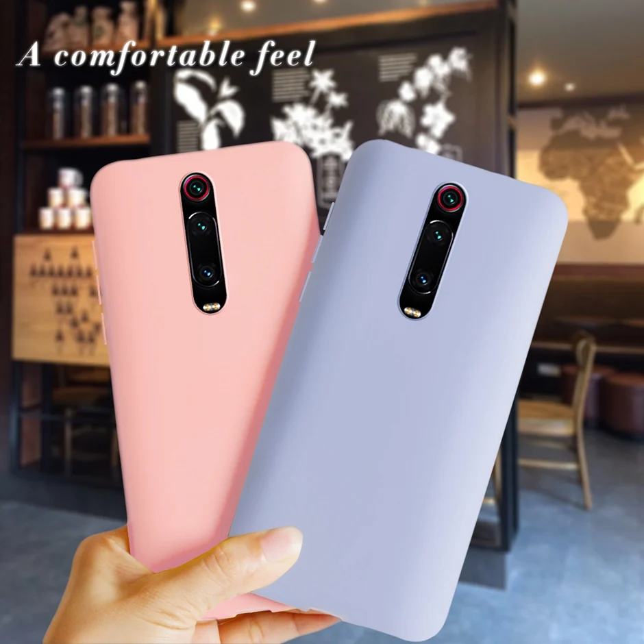 Case For Xiaomi MI 9T Pro Redmi K20 Candy Color Soft Silicone Case For Xiaomi Redmi K20 Pro Cute TPU Back Cover Coque