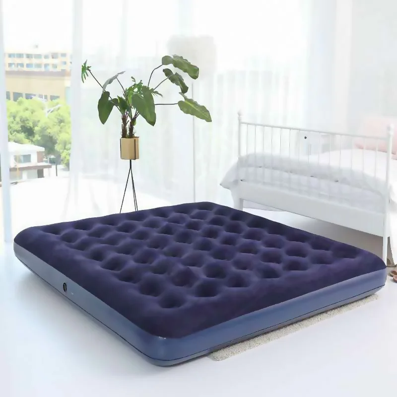 

Air Bed Inflatable Mattress Household Double Single Thickened Simple Bed Portable Folding Bed Outdoor Lazy Inflatable Bed