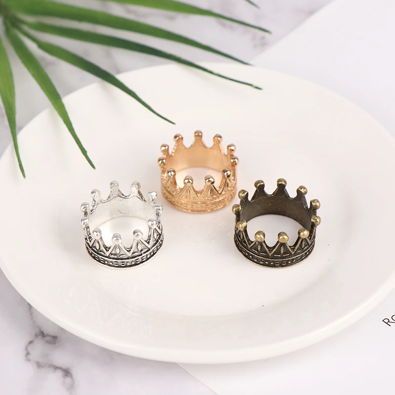 1PC Fashion Metal Miniature Crown For Dolls Kids Princess Empress Dollhouse Headwear Gift Toy