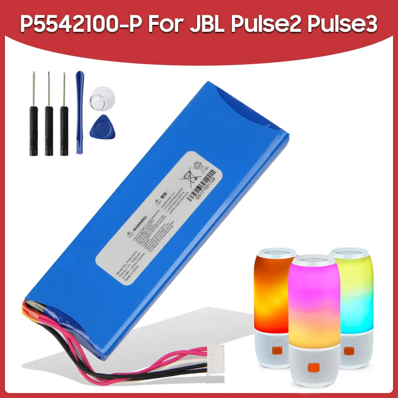 Original Replacement Battery P5542100-P 6000mAh For JBL Pulse2 Pulse3 Portable Bluetooth Speaker Batteries