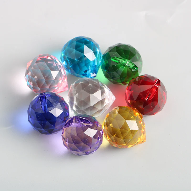 

8pcs/lot Crystal Ball Prism Suncatcher Rainbow Maker Hanging Crystals Prisms for Chandeliers Wedding Home Office Decoration