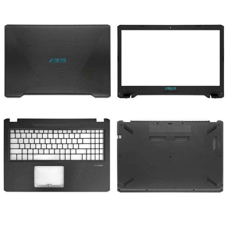 Pop Laptop Housing Cover For ASUS X570 X570U X570UD YX570U YX570 LCD Back Cover/Front Bezel/Palmrest/Bottom Case Upper Top Shell