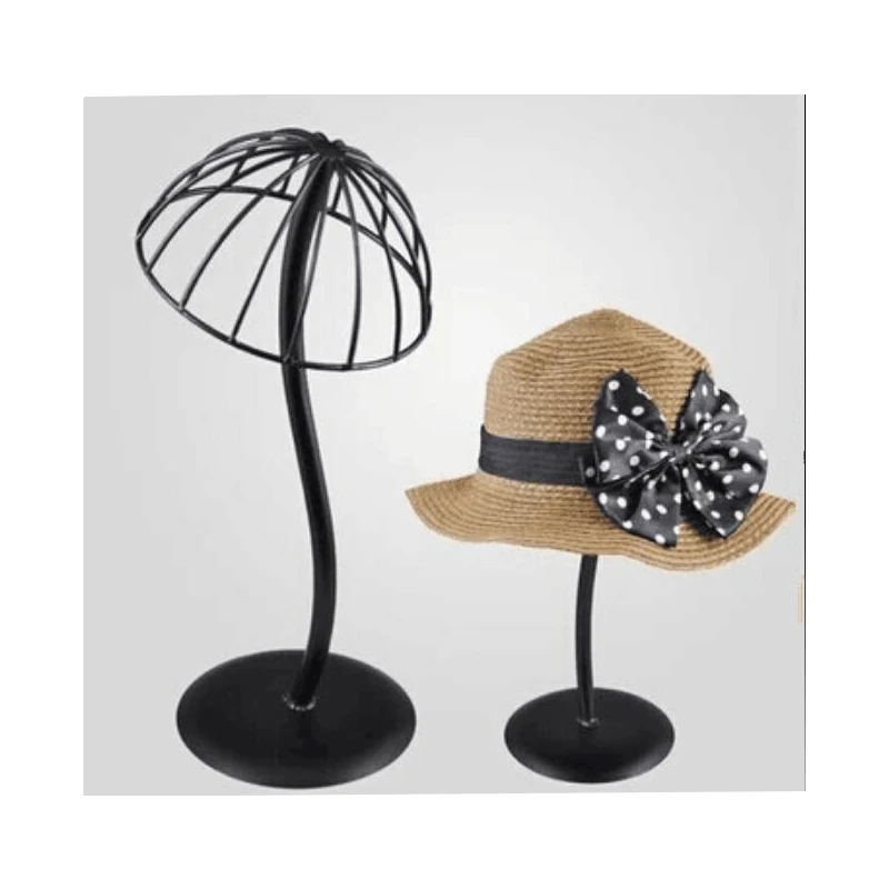 

Metal Hollow Out Wig Stand, Hat Display Rack, Wig Head Holders, Portable Hat Cap, Styling Drying Display