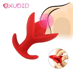 EXVOID silikonowy Anal kwiat korek analny g-spot masażer prostaty Dilator otwarcie Butt Expander Speculum Dildo produkty dla dorosłych