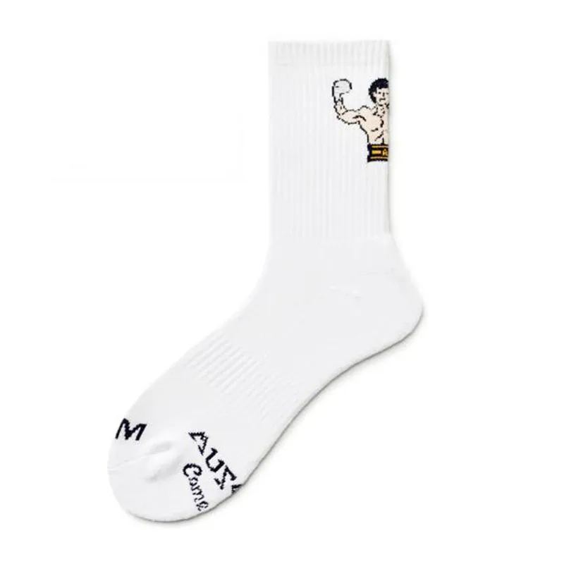 Men Socks Calcetines Cartoon Calcetines Hombre Kobieta Skarpety Crew Ankle Socks Personality  Sport Basketball Men\'s Socks