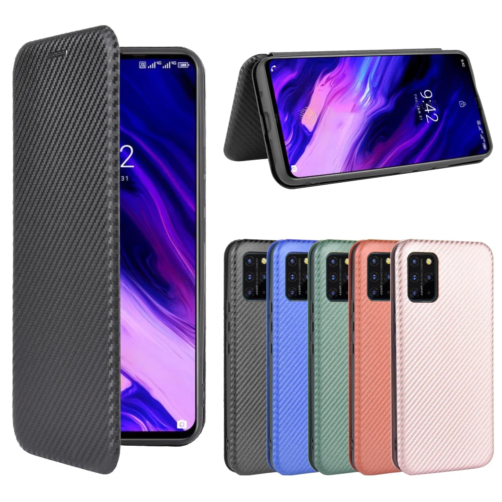 For UMIDIGI S5 Pro Case Carbon Fiber Flip Leather Case For UMIDIGI S5 Pro Business Magnetic Wallet Card Slot Slim Cover 6.39