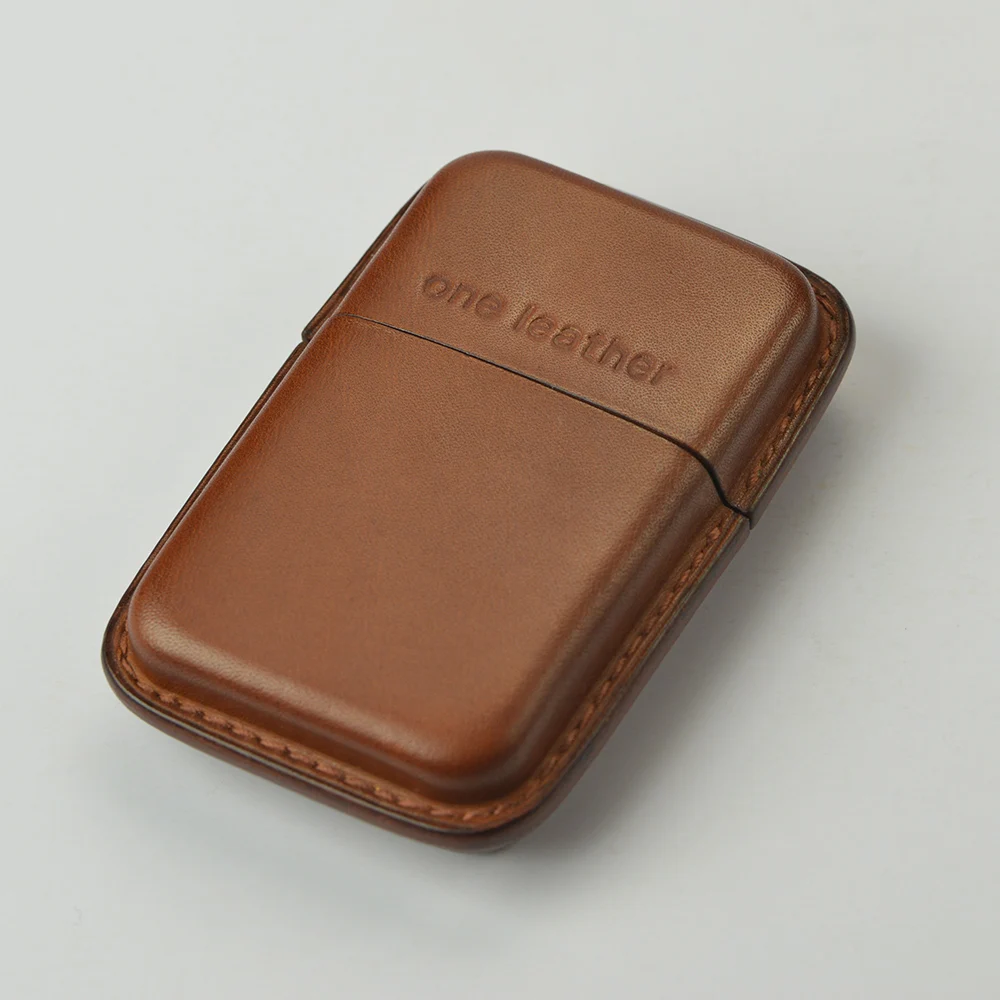 one leather exquisite cowhide eleven pcs Cigarette Case Cigar Case W1824-19