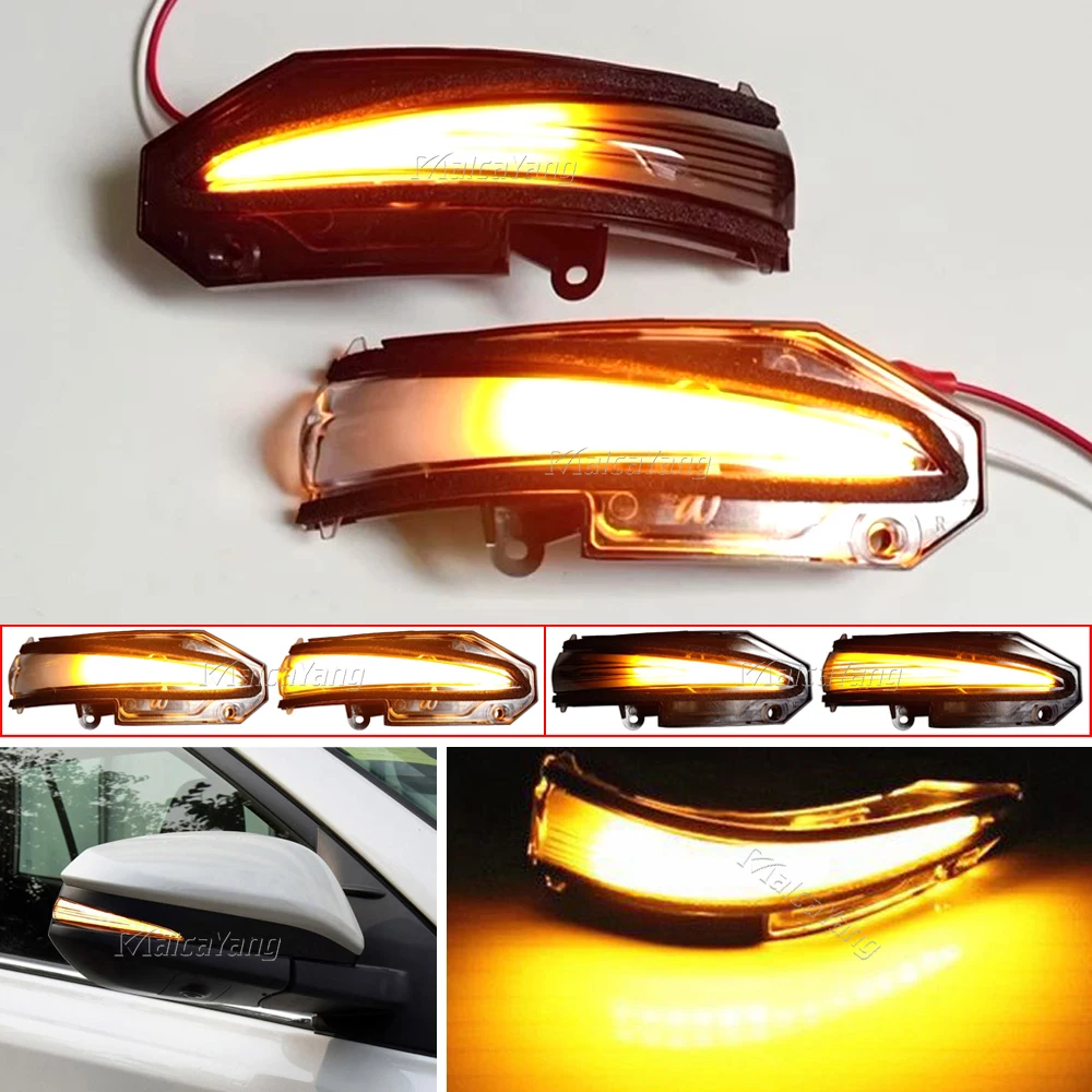 Car Dynamic Led Mirror Turn Signal Light for Toyota RAV4 Xa40 Highlander XU50 Noah Voxy Esquire 2014 2015 2016 2017 2018 Car