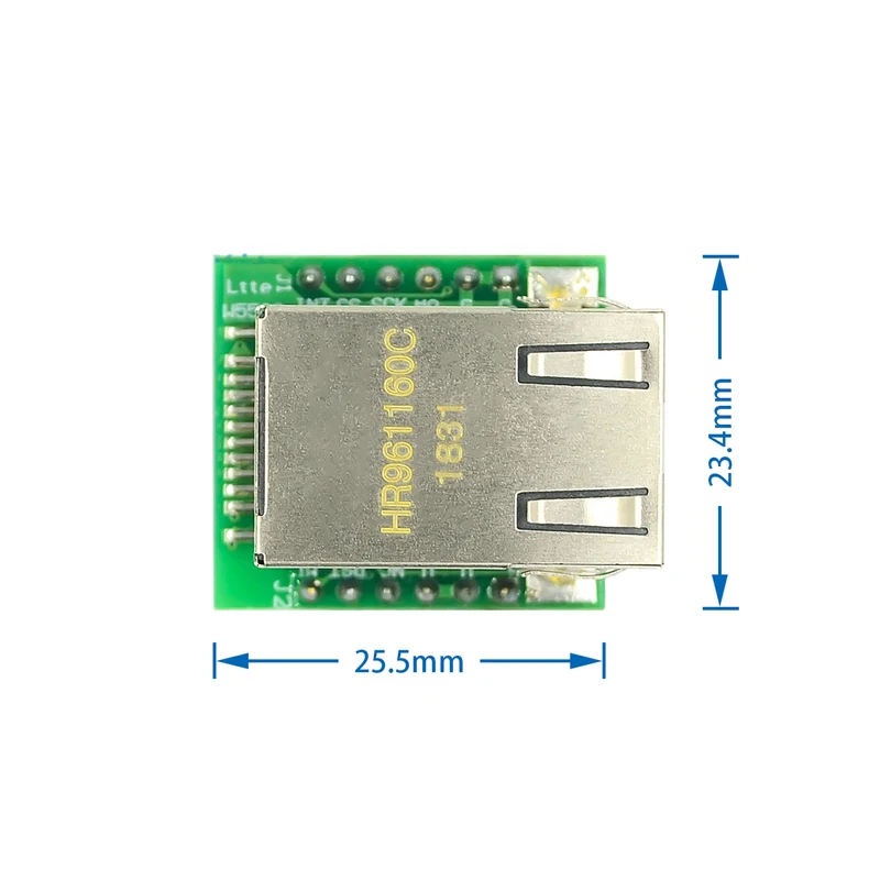 Wiznet W5500 Chip USR-ES1 Brandneues 80 MHz SPI zu LAN Ethernet-Konvertermodul, unterstützt TCP/IP 3,3 V TTL, kompatibel mit WIZ820io