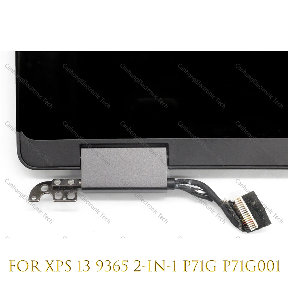 Imagem -05 - para Dell Xps 13 9365 P71g P71g001 13.3 Display Lcd de Tela Toque Fhd Qhd Mais Toque Digitador Assembléia Completa Preto Npf60 7w2x9