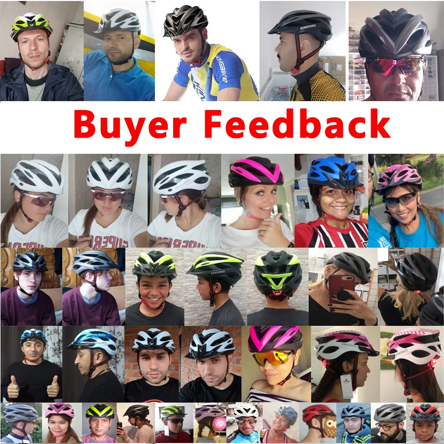 KINGBIKE Casco de Ciclismo MTB para Hombre y Mujer, Moldura Integrada, Luz de Advertencia, Ultraligero, Transpirable, Seguridad