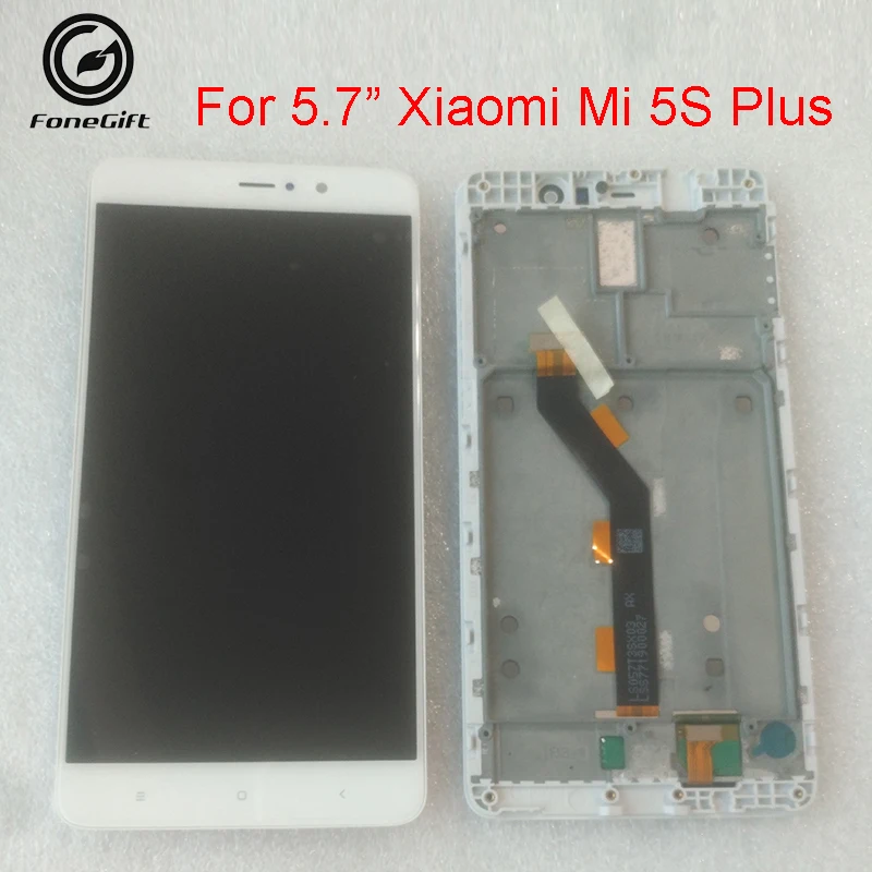 

5,7-дюймовый оригинальный FoneGift для Xiaomi 5S Plus Mi5S Plus ЖК-дисплей с сенсорной панелью дигитайзер + рамка для Xiaomi Mi 5S Plus