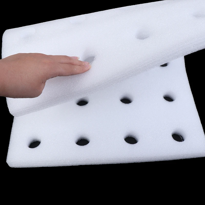 1pc Hydroponic Foam Board 600*400*30mm Greenhouse Soilless Cultivation Equipment Hydroponic Vegetable Floating Plate with Holes