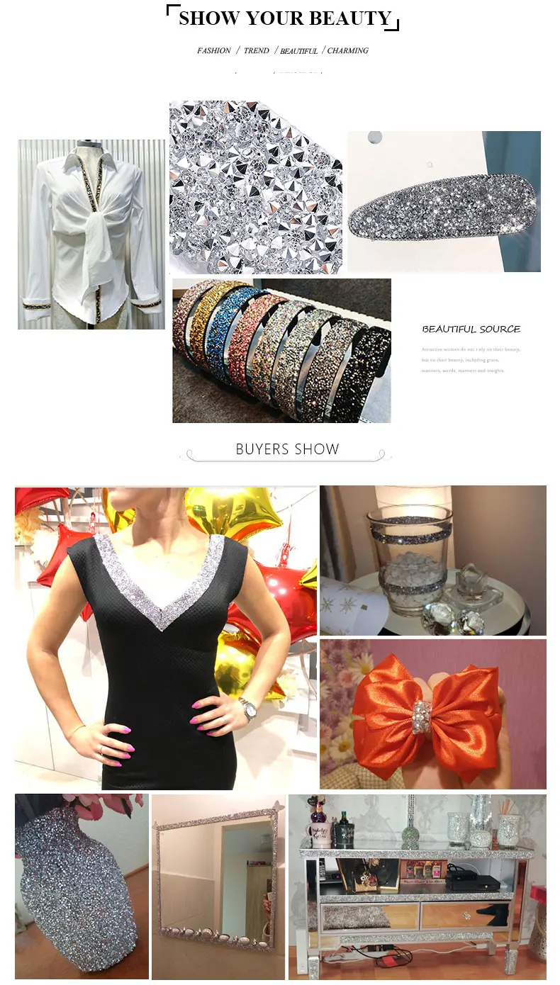 Caviar Beads Tape Hotfix Trimming 11Mm Wide Dense Rhinestone With Color Bead Glue Strip Diy Shoes Sweater Trouser Decorations