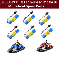 809 8009 Dual High-speed Motor Waterproof Design 20KM/H 18Mins RC Motorboat 3.7V 500mAh Battery For 809 8009 RC Boat Accessories