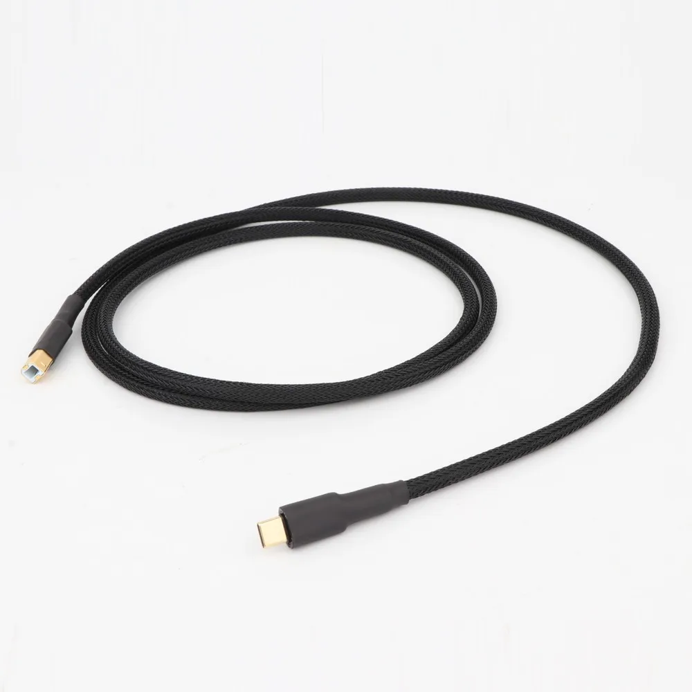 Preffair X401 USB-IF-zertifiziertes USB C auf USB A-Kabel 2.0 | Geflochtenes Schnelllade- und Datensynchronisierungskabel, 24 Karat vergoldet, für Telefon-DAC – Detail 4