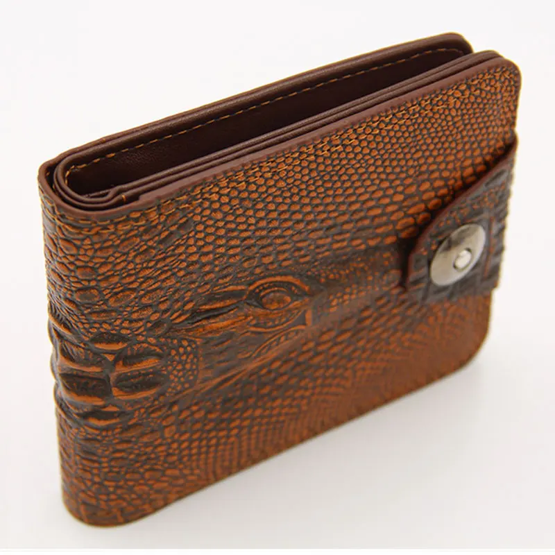 2021 Vintage Men Leather Luxury Wallet Short Slim Male Purses Money Clip Credit Card Dollar Cow Leather Wallet Mens Card Purse