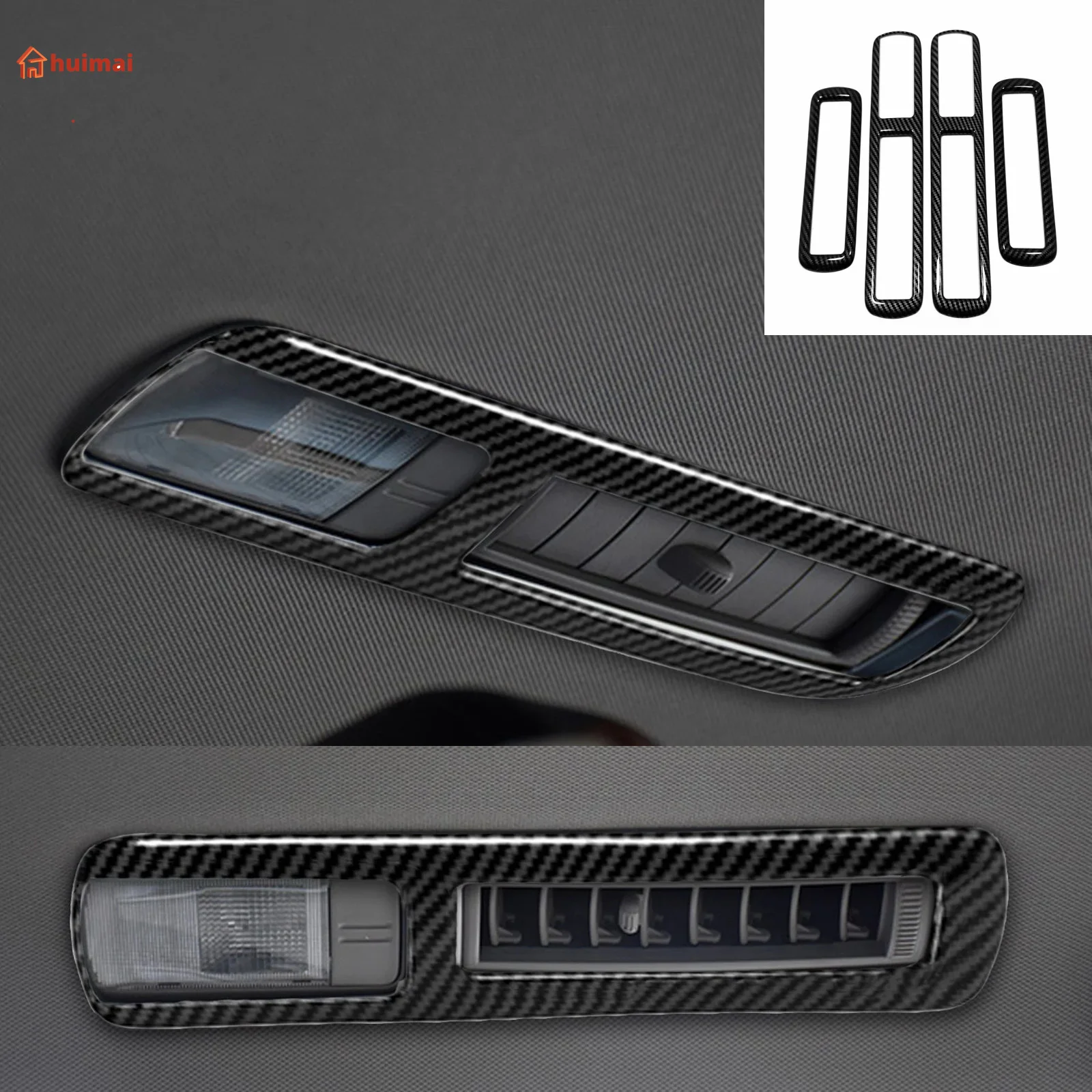 For Toyota Highlander Hybrid 2021 2022 Car Accessories Rear Air Conditonnal Vent Cover Trim AC Outlet Panel Decoration frame