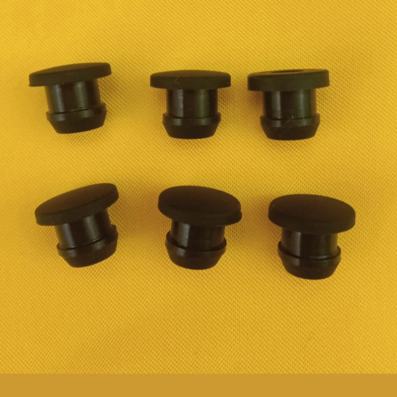 With Slot Silicone Rubber Hollow Stopper T typed Plug Silicona End Caps Hole Sealed Cover Round Pung for Test Tube Pipe2.5-25mm