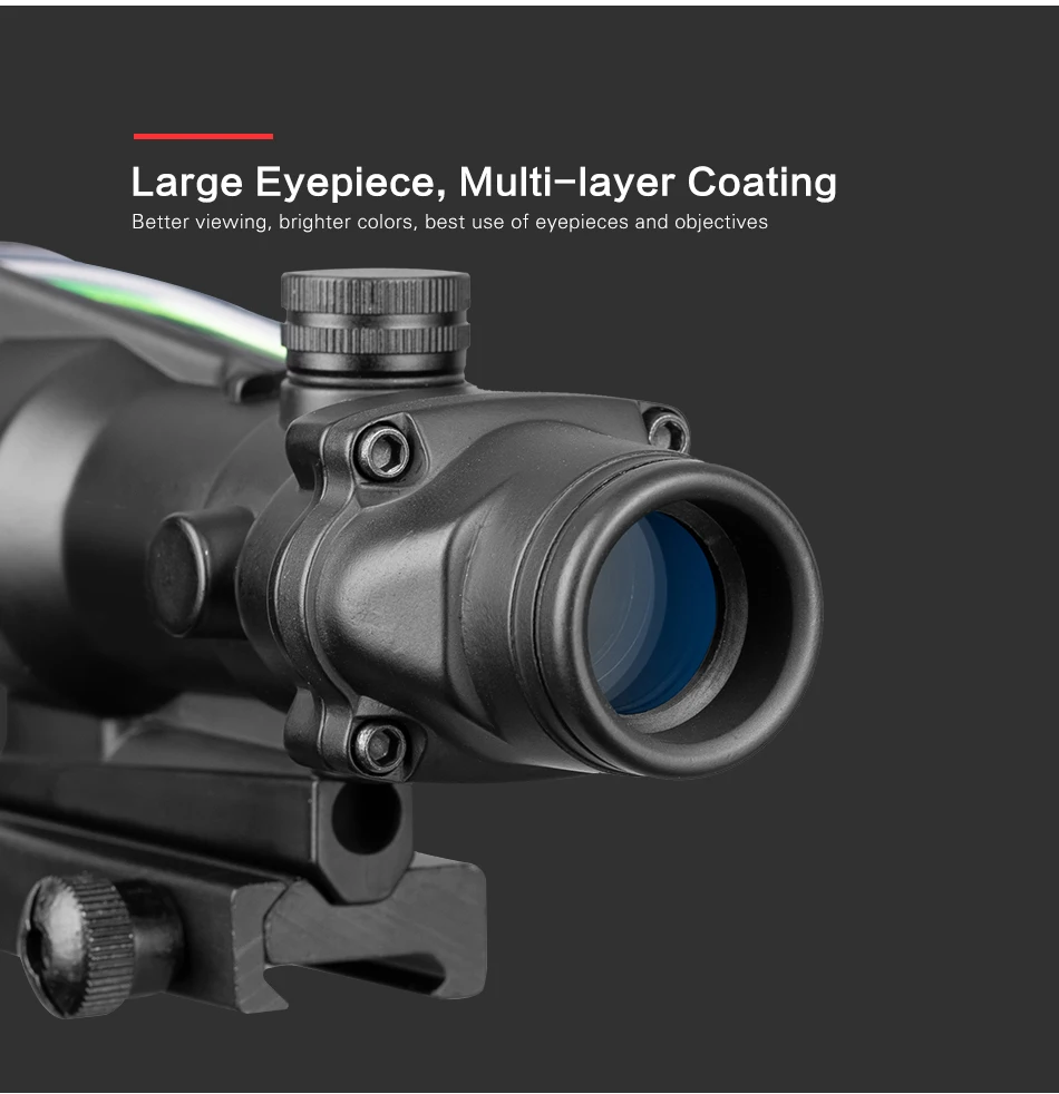 Imagem -03 - Estilo Tático 1x32 Red Green Dot Sight Riflescope de Fibra Óptica Real com 20 mm Picatinny Ferroviário para M16 Rifle Caça Caza