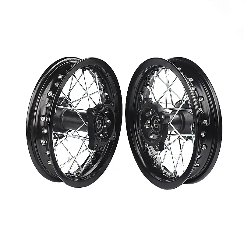 

14" Inch Front Rear Wheels Set 2.50-14"3.00-14" Alloy Rim For KAYO BSE Apollo Xmotos Racing Supermoto Dirt Pit bike Off Road