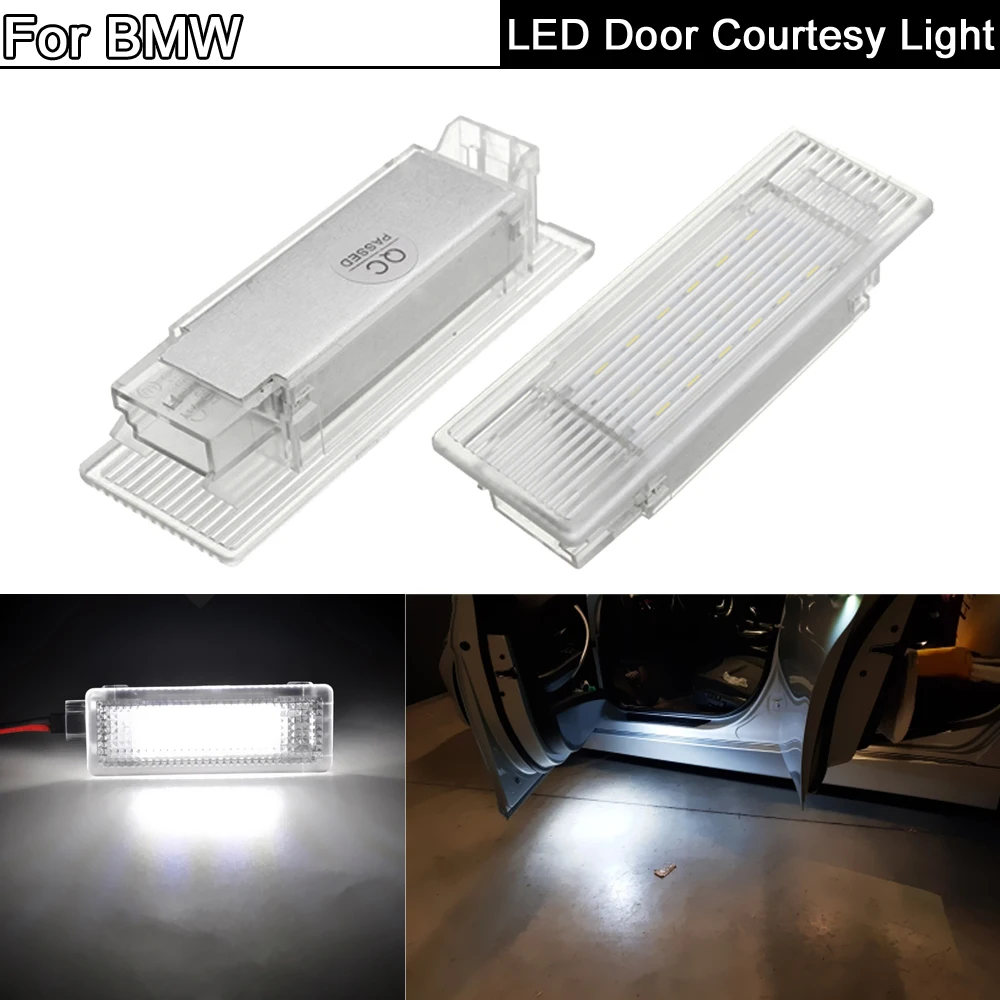 2pcs LED Door Courtesy  Footwell Light Luggage Trunk Glove Box Lamp For BMW F20 F21 F30 F31 F34 F32 F10 F11 F07 F01 X5 X1 X4 I3